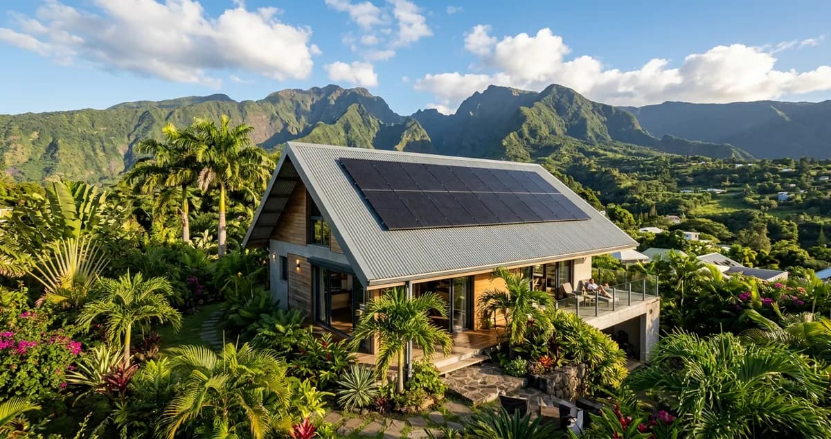 Panneaux Solaires Résistants aux Cyclones à La Réunion