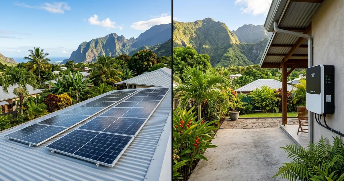 Batterie Solaire vs Revente EDF OA à La Réunion : Comparatif 2026